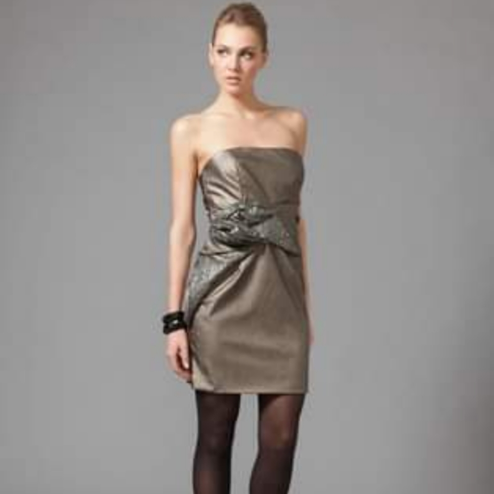 Badgley Mishka Faux Leather Dress